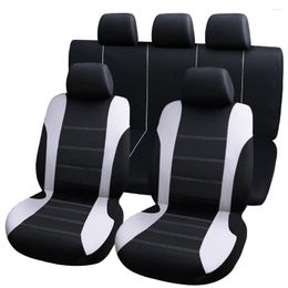 Car Seat Covers Universal 9pcs Auto Protection Accessories Interior Set For Five-Seat Cars