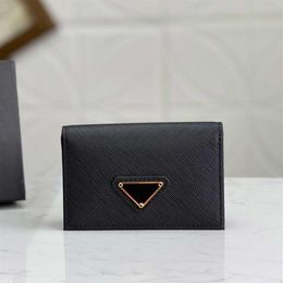 Men Designers wallet women mini purse high quality genuine leather credit card holder black fashion coin pouch Business card Luxur286j