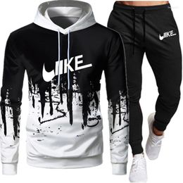 Designer Mens tech fleece tracksuit 2023 Spring Men Suits Brand Letter Print Fashion Sets Casual Pullover Tracksuit 2 Piece Hoodies Sweatshirts Sweatpants Set