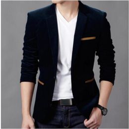 Mens Fashion Blazer British's Style Casual Slim Fit Suit Jacket Male Blazers Men Coat Terno Masculino Plus Size 4XL254f
