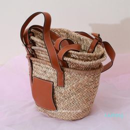 Evening Bags Summer Beach Straw Basket Casual Rattan Tote Brands Designer Women Handbags