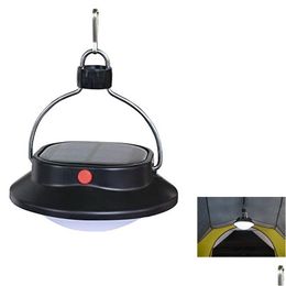 Other Outdoor Lighting Cam Lantern Portable Solar Rechargable Hanging Tent Light 60 Led Night Lights With 5 Modes Drop Delivery Dhk0H