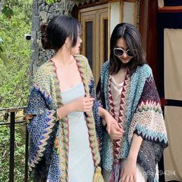 Women's Cape Ethnic Style Shawl Yunnan Lijiang Travel Camping Outdoor Photography Thickened Warm Cape Scarf Women's Cloak EDFU L230914