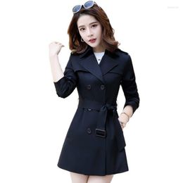 Women's Trench Coats Spring And Autumn Fashion Long Coat 2023 Ladies Slim Korean Temperament Loose Casual Female Tide