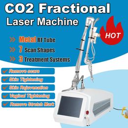 CO2 Fractional Laser Anti Ageing Skin Rejuvenation Scars Stretch Marks Removal Vaginal Tightening Metal RF Tube Beauty Equipment Salon Home Use