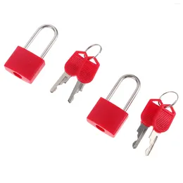 Jewellery Pouches 2 Sets Padlock Diary Locks Keys Mini Handbag Luggage Storage Box Lockers