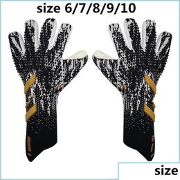 Sports Gloves Sports Gloves 2022 Goalkeeper Finger Protection Professional Men Football Adts Kids Thicker Goalie Soccer Glove Drop Del Dh3Pa