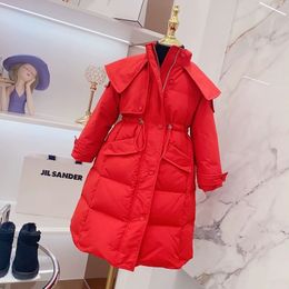 Jackets -30 Degrees Winter Parka Girls 13 Years Mid Length Thickening Snow Clothes Warm Kids Jacket Teen Windbreaker Children Outerwear 230914