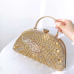 Gu Ling Jing Guai Luggage 2023 New Trendy Diamond Dinner Bag Advanced Sense Handheld Bag Women's Diagonal Straddle Chain Bag 230914