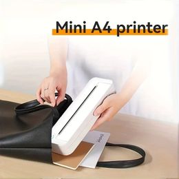 Portable A4 Printer: Print PDFs, Thermal Prints & More - USB Home & Business Mobile Printing With Large Capacity Battery