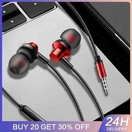 Cell Phone Earphones 3.5mm Wired Earphone With Mic In-ear Headset Subwoofer Noise Reduction Gaming Headset For MOBA FPS Games Phone Accessories L230914