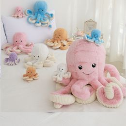 Hy Wy plush 80cm Cushion stuffed toy Stuff Animal Pillow Christmas gift Octopus Squid Plush Doll Toy For Girl