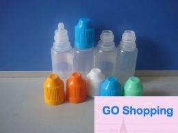 Simple PE Plastic Dropper Bottles 5ml 10ml 15ml 20ml 30ml 50ml With Colourful Childproof Caps Long Thin Tips For Bottles