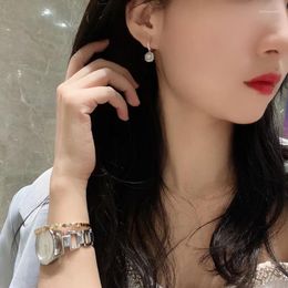 Dangle Earrings JK & JY 18K White Gold Natural Diamond Wedding Fine Jewellery Lady Birthday Gift Wholesale