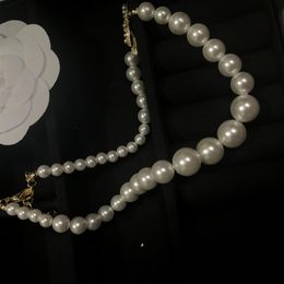 party favor 33cm adjustable necklace classical fashion pearl choker 7cm of C with stamped wedding bridesmaid gift308E