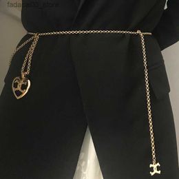 Belts luxury desinger Fashion Gold metal womans belt for dress waist chain accessories trouser chain waistband seal straps Q230914