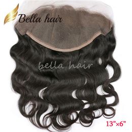 13X6 11A Frontal Lace Closure Part 8-20inch Brazilian Body Wave Unprocessed Human Hair Full Ear to Ear302W