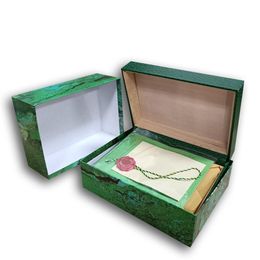 R Luxury watch Mens Watch Box Cases Original Inner Outer Womans Watches Accessories Men Wristwatch Green boxex booklet card 1166102593