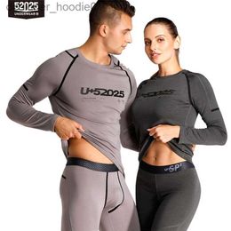 Mens Thermal Underwear 52025 Men Thermal Underwear Women Thermal Underwear Hightech Carbon Fiber Warm Fleece Long Johns Fashionable Men Thermal Winter 211108 L230