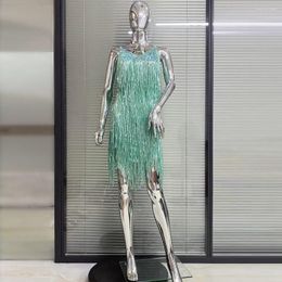 Casual Dresses Tassels Women Sexy Bodycon Mini Dress Elegant Evening Party Celebration Fashion Arrival 2023