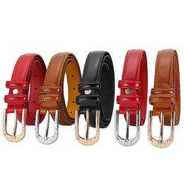 New Candy Colour Metal Buckle Thin Casual Belt For Women , Leather Belt Female Straps Waistband For Apparel Accessories