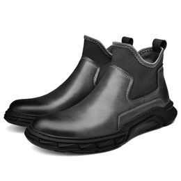 Mid Heel Men Oxford Shoes Patent Leather British Men's Office Shoes Men Dress Shoes Formal Lace-up Black Shoes For Boys Party Dress Boots