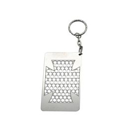 New More Patterns Portable Keychain Card Shape Herb Grind Spice Miller Grinder Crusher Grinding Spring Metal For Smoking Tool Hot Cake