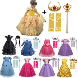 Girl's Dresses Cosplay Princess Costume For Girls Kids Halloween Carnival Party Fancy Dress Up Children Clothes Christmas Disguise 230914