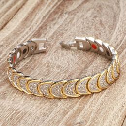 Charm Bracelets 1 Pc Magnetic Copper Nagetive Ion Far Infrared Germanium Health Care Bracelet Bangle Reduce Fatigue Unisex Jewellery