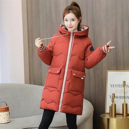 Casual long cotton-padded women's 2023 new autumn and winter clothes loose large size women's cotton-padded jacket bread2904