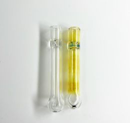 Pyrex glass oil burner pipe smoking accessories 9cm clear transparent tube bong