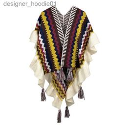 Womens Cape Exotic Shawl Ethnic Style Sweater Fringed Jacket WomensC loakD esignI rregularC ardiganT opE xoticS hawlE thnicS tyleS weaterF ringedJ acketW omensCl o