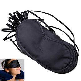 Hot Sales Comfortable Sleep Eye Mask Air travel sleep shade Breathable polyester solid Colour eye mask wholesale