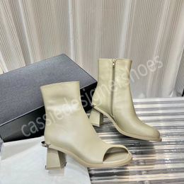 Designer sandali da donna tacchi alti openedtoe tinta unita stivali estivi in vera pelle donne di marca di lusso scarpe con zeppa 2023 nuovi muli femminili taglia 35-40 pantofole