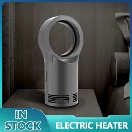 Home Heaters Portable Mini Electric Bladeless Heater 110/220V Desktop Household Foot Warmer Electric Blower Fast Heater Bedroom Home New HKD230904