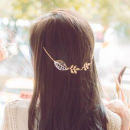 Hair Clips Sweet Fresh Leaves For Women Elegant Hairpin Bride Accesories Jewellery Tree Flowers Headwear Girl Headband