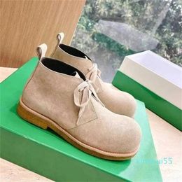 designer boots Cowhide high-quality fashion outdoors Platform Nude shoes Size 35-41