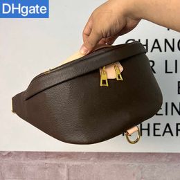 حقائب الخصر العلامة التجارية الفاخرة عالية LMitation مصمم Messenger Bag Bumbag Genuine Leather Fanny Pack M43644 37cm ZL008 LZ90