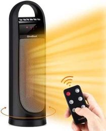 Home Heaters Space Heater 1500W Fast Heating Portable Heater with Thermostat Remote Timer Overheat and Tip-Over Protection Oscillating HKD230904