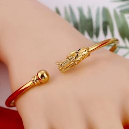 Bangle Dragon Shape Bead Ball Accessories Jewellery For Men Women Fashion Gold