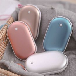 Home Heaters 2-in-1 Hand Warmer Heater USB Mobile Power Supply Rechargeable Warmer Heater Pocket Mini Pocket Cartoon Electric Heater Warmer HKD230904