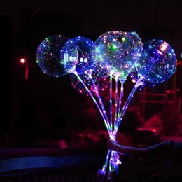 Led Strings New Bobo Ball Light Line String Balloon Diy Transparent Glowing Party Decoration Lighting Great For Children Toy Gift Drop Dhjtx