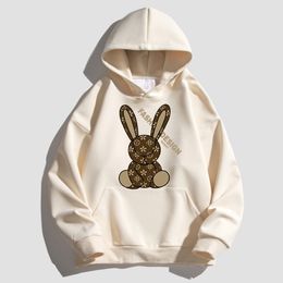 Men's Hoodies Sweatshirts Luxury Brand Bunny Hoodie 2023 New Summer Fall Sweatshirt Cotton Long Sleeve Cute Hooded Pullovers Kawaii Graphic Streetwear 230914