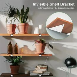 Triangle Brackets For Shelves Hidden Shelf Bracket Heavy Duty Bracket Support Floating Shelf Support Joint Hardware