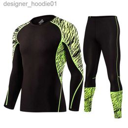 Mens Thermal Underwear Men Long Johns Pro Gymming Compression Fitness Winter Quick Dry Male Autumn Sporting Sets Runs Workout Spring Thermal Underwear LJ201008 L23