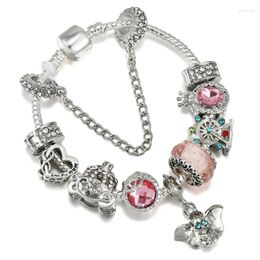 Strand Silver Jewelry Sweet Glass Diy Beads Original Bracelet Girls Elephant Ferris Wheel Accessories Gift