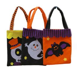 Pumpkin Bags for Collecting Sweets Girls Boys Party Decoration Handbag Trick or Treat Bag 7 Colors