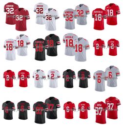 OSU Ohio State Buckeyes Football Jersey NCAA College 2 Emeka Egbuka 97 Joey Bosa 6 Kyle Mccord 18 Marvin Harrison Jr. 32 Treveyon