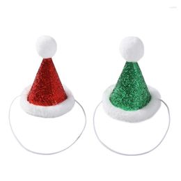 Dog Apparel Q6PE Pet Christmas Hat Xmas Dress Up Cap Party Decor For Celebration Halloween Cat Funny Cosplay Costume