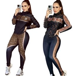 Fatos de treino femininos jaquetas e calças calças de duas peças agasalho feminino casual impressão hoodies e calças de moletom define roupas casuais